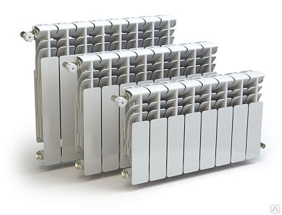 Радиатор алюминиевый THERMA Q2 350/80 8 секций 896 Вт(1223465)